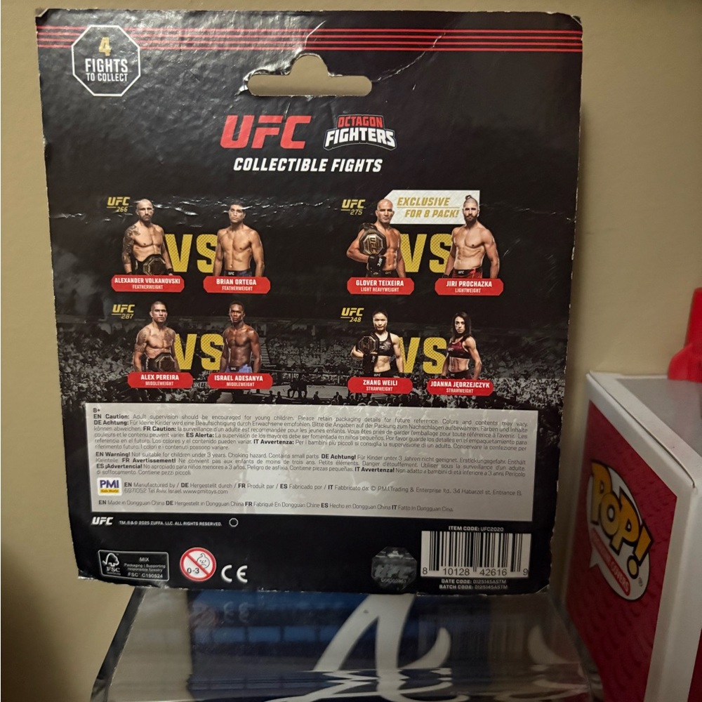 UFC Octagon Fighters Collectible Set Pereira Vs Adesanya 2 - Picture 2 of 2